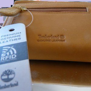 Women's Leather RFID Snap Wallet Billfold by Timberland